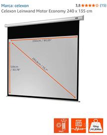 Telo proiettore tv 240x135 cm