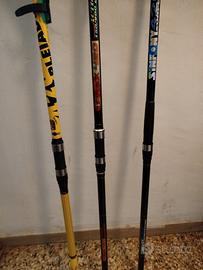 3 canne da surfcasting nuove mai usate