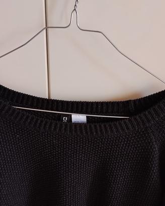 maglione nero da donna