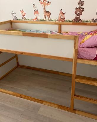 Letto reversibile IKEA, bianco/pino MODELLO KURA