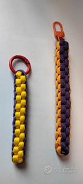 Portachiavi paracord vintage con anello 
