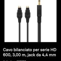 Sennheiser  hd 650,660s cavo bilanciato originale 