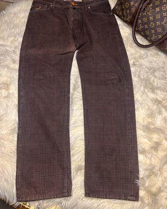 Jeans jacob choen marrone denim vintage