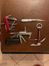 Lotto coltellini multiuso e apribottiglie vintage