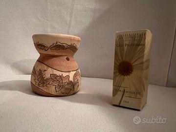 Bruciatore x olii essenziali per ambiente con olio