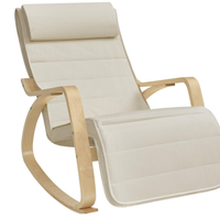 SONGMICS Sedia a Dondolo, Poltrona a Dondolo