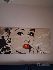 quadro vintage con glitter
