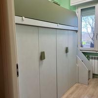 Cameretta a castello con armadio