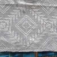 copritavolo fatto a mano all'uncinetto 