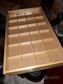 Scatole con scomparti collezionismo