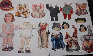Gioco per bambine la carta bambola degli 30/40