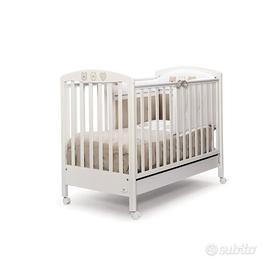 Letto Cuoricini Giulia Bianco + Materasso