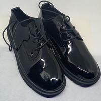 Scarpe nere Oxford lucide moderne UNISEX 41 donna