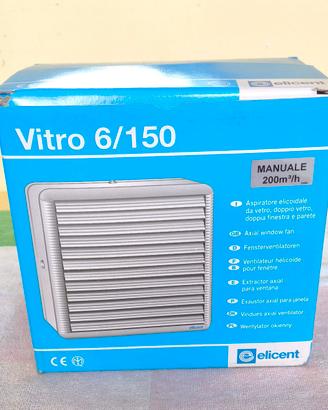 Aspiratore Vetro/Parete 200m³/h  ELICENT nuovo