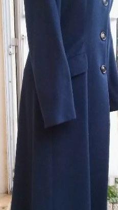 CAPPOTTO TINCATI LUNGO IN CACHEMIRE COLORE BLU