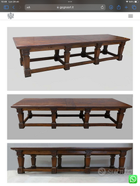 Grande tavolo di fine 700