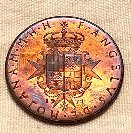 10 Grani 1971 Ordine Malta - Patina Multicolore