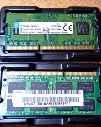Memoria laptop DDR3 SODIMM 8GB (2x4GB)