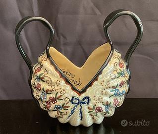 Vasetto antico ceramica  Molaroni con 2 manici