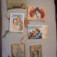 Calendarietti da barbiere d'epoca