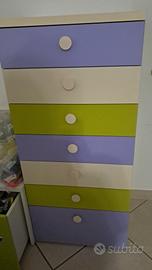 cassettiera 7 cassetti