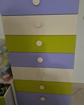 cassettiera 7 cassetti