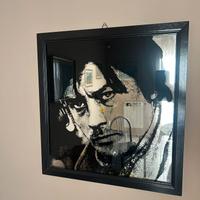 Quadro effetto specchio Alain Delon  42X44