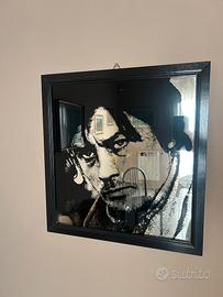 Quadro effetto specchio Alain Delon  42X44
