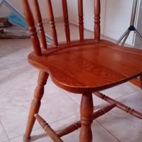 Set Tavolo da Cucina in Legno con 4 Sedie - Stile