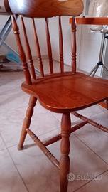 Set Tavolo da Cucina in Legno con 4 Sedie - Stile