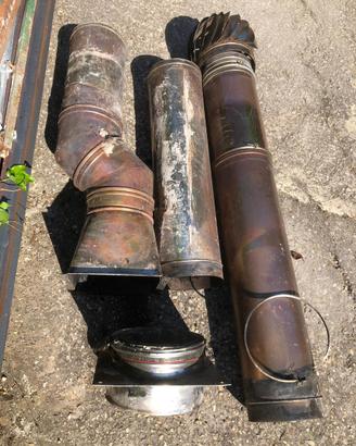 Canna fumaria inox diametro 250 usata per camino