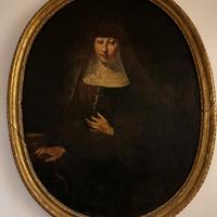 Antico dipinto olio su tela