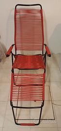 Sedia sdraio vintage da giardino/balcone