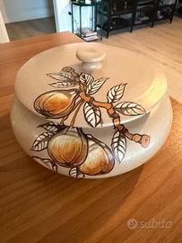 Biscottiera in maiolica fatta a mano Verzolini