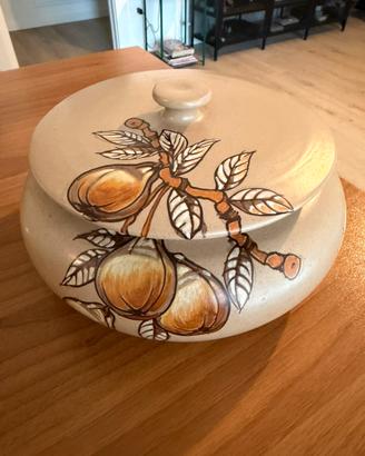 Biscottiera in maiolica fatta a mano Verzolini