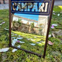 Specchio vintage Campari Bitter Milano pubblicità