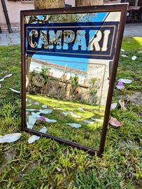 Specchio vintage Campari Bitter Milano pubblicità