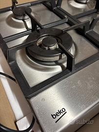 Piano cottura incassato Beko a gas 4 fuochi