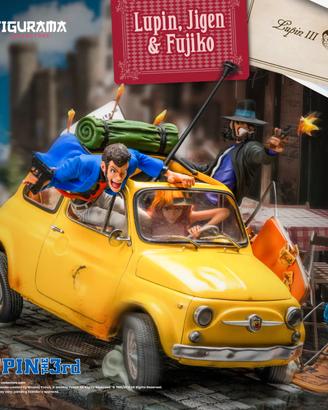 Figurama Lupin III, Jigen & Fujiko on 500 Abarth