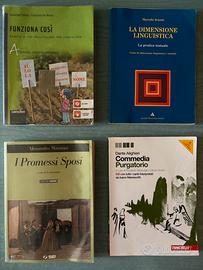Libri di italiano delle superiori e delle medie