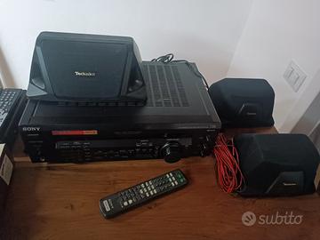 Sony str-de335 con 3 casse technics 