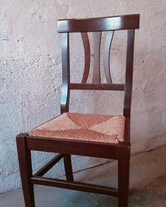 sedie paglia e legno robuste 