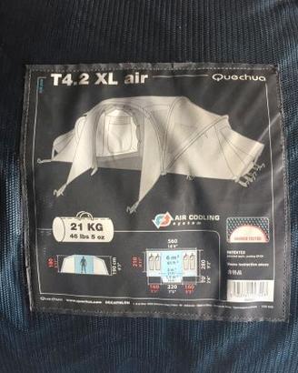 tenda camping Quechua 4 posti