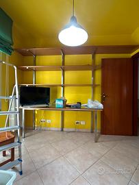 Libreria legno acciaio