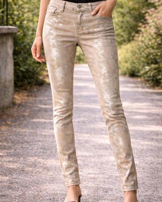 Jeans Guess leggero in cotone metallizzato tagliaS