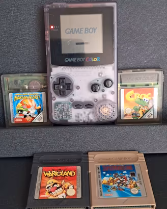Nintendo GameBoy color violet ➕️4 giochi. 