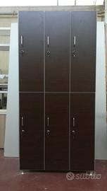 Armadietto 6 posti palestra scuola ufficio danza