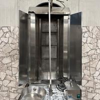 Griglia - doner kebab Meltem a gas in inox