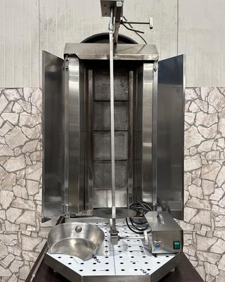 Griglia - doner kebab Meltem a gas in inox