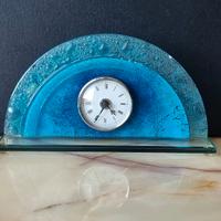 🕰️ Orologio vintage in vetro artistico con bolle